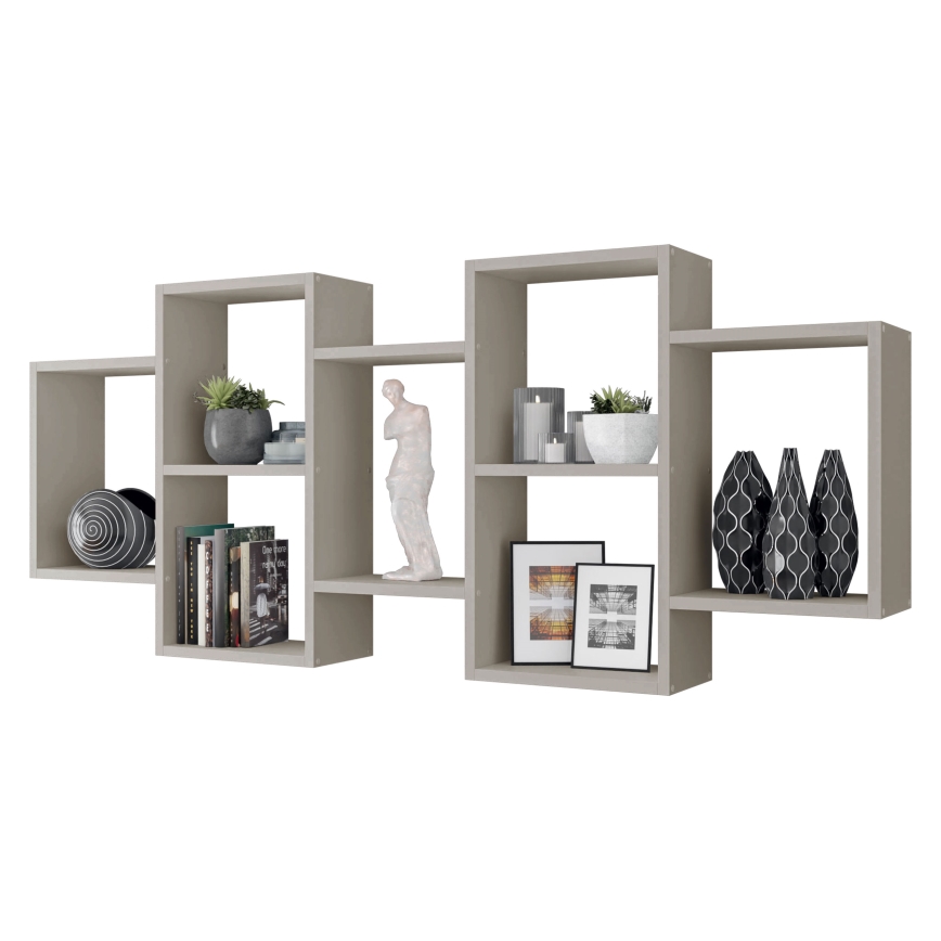 Étagère murale TRIO 161x65x18 cm cachemire