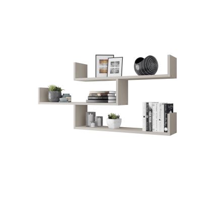 Étagère murale TRIO 55 x 119 cm, coloris cachemire