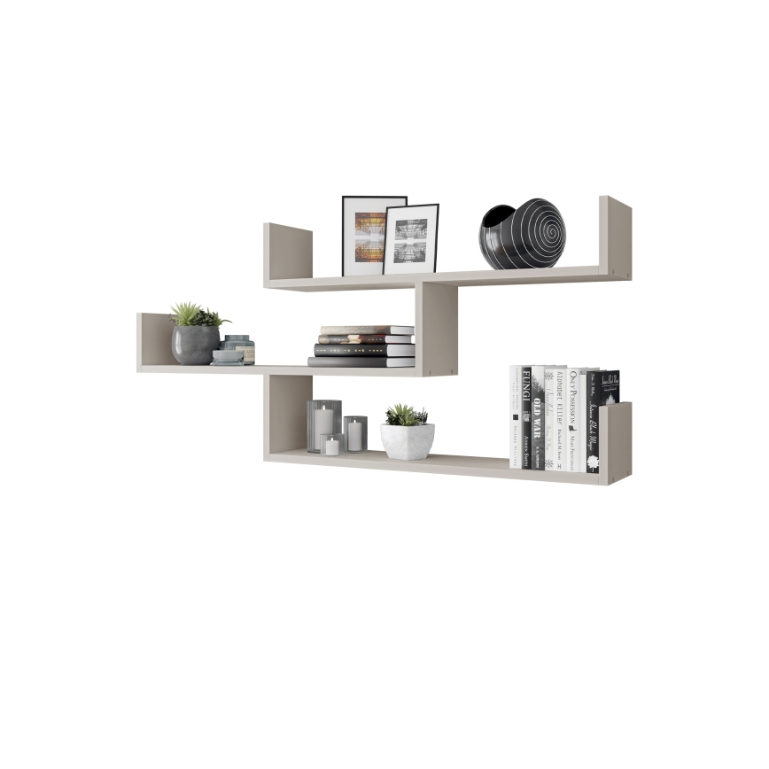 Étagère murale TRIO 55 x 119 cm, coloris cachemire