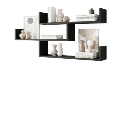 Étagère murale TRIO 55x119 cm noir graphite