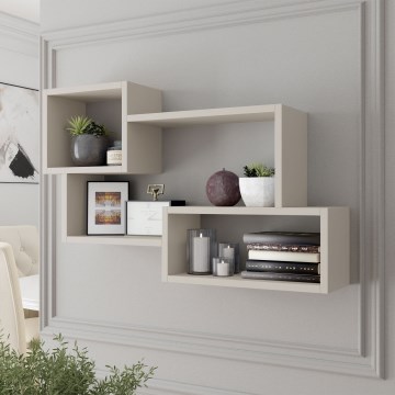Étagère murale TRIO 87x54x18 cm cachemire