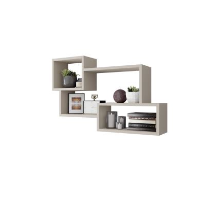 Étagère murale TRIO 87x54x18 cm cachemire