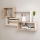 Étagère murale TRIO 87x54x18 cm chêne Sonoma/blanc