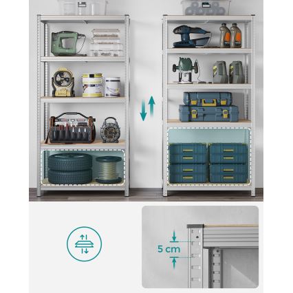 Étagère ORDIFY argentée