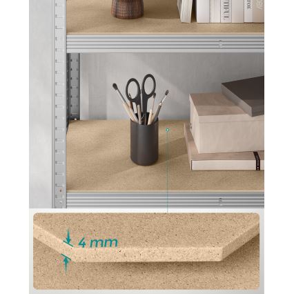 Étagère ORDIFY argentée