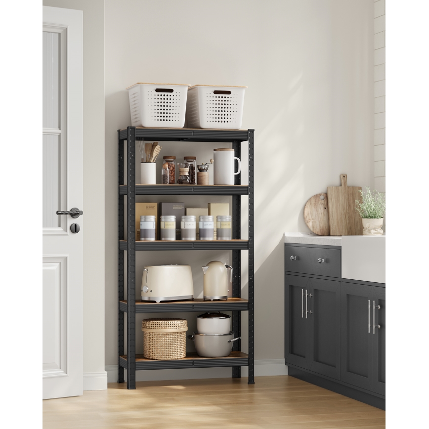 Étagère ORDIFY marron/noir