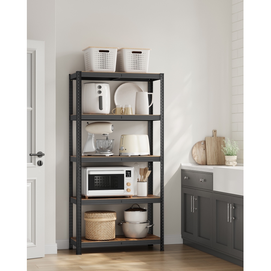 Étagère ORDIFY marron/noir