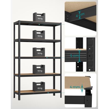 Étagère ORDIFY noire