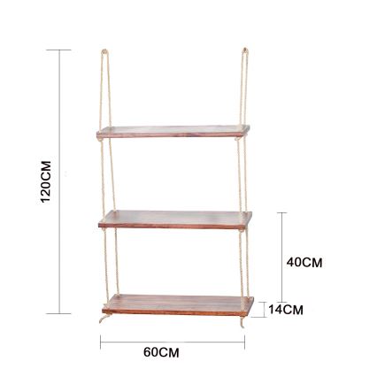 Étagère suspendue 120x60 cm épicéa