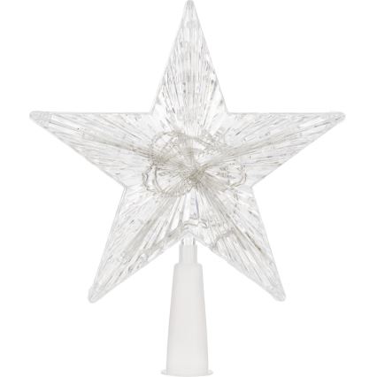 Etoile pour arbre de Noël RGB 10xLED/2xAA 15cm