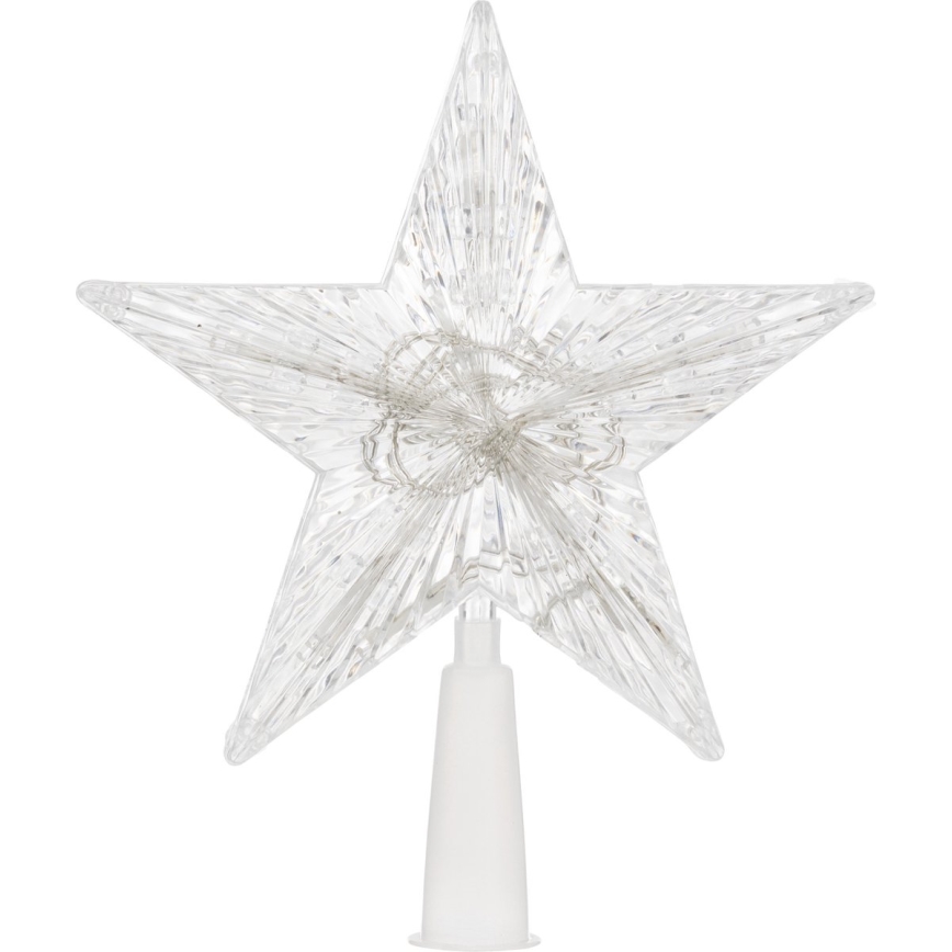 Etoile pour arbre de Noël RGB 10xLED/2xAA 15cm