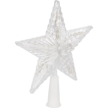 Etoile pour arbre de Noël RGB 10xLED/2xAA 15cm