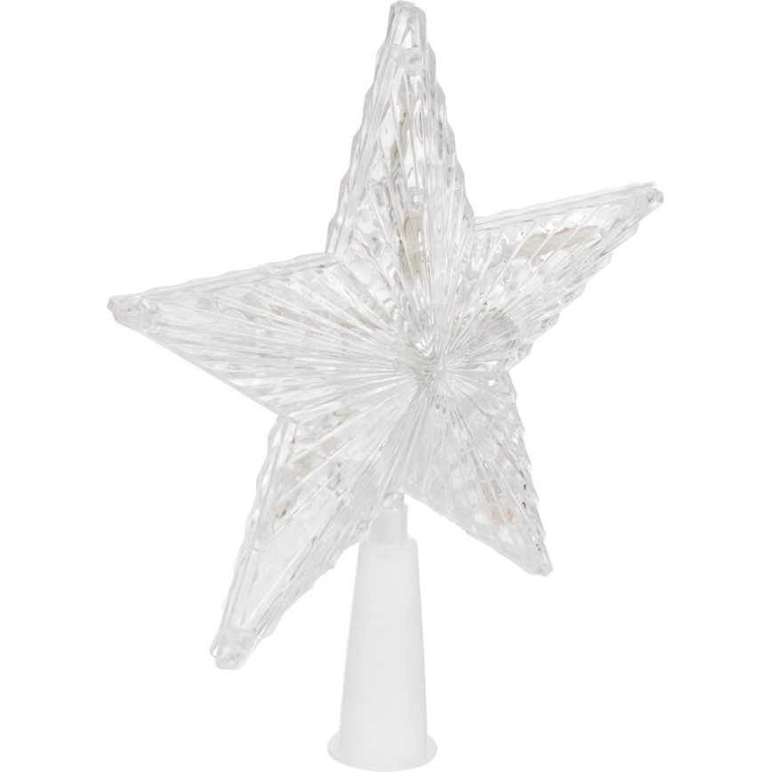 Etoile pour arbre de Noël RGB 10xLED/2xAA 15cm
