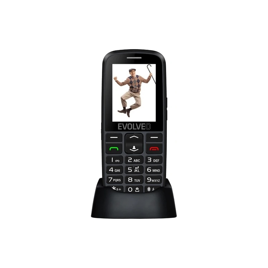 Evolveo - EasyPhone EG 4G mobiele telefoon voor senioren zwart