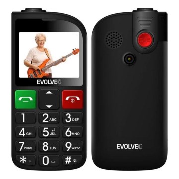 Evolveo - EasyPhone FL, mobiele telefoon voor senioren, zwart