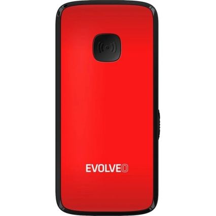 Evolveo - EasyPhone ID, mobiele telefoon voor senioren, rood