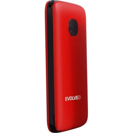 Evolveo - EasyPhone ID, mobiele telefoon voor senioren, rood