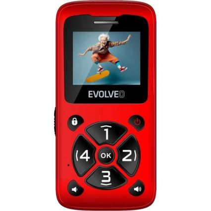Evolveo - EasyPhone ID seniorentelefoon, rood