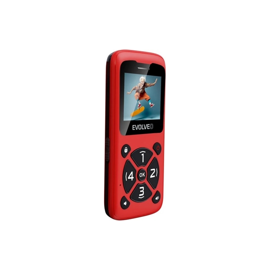 Evolveo - EasyPhone ID seniorentelefoon, rood