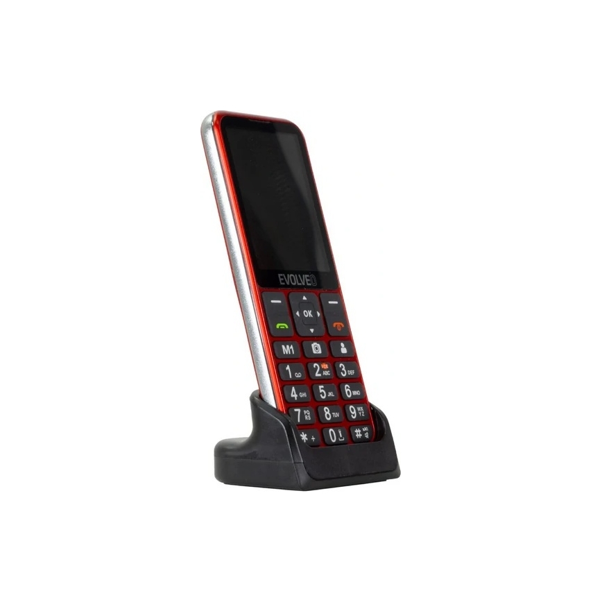 Evolveo - EasyPhone LT, 4G mobiele telefoon voor senioren, rood