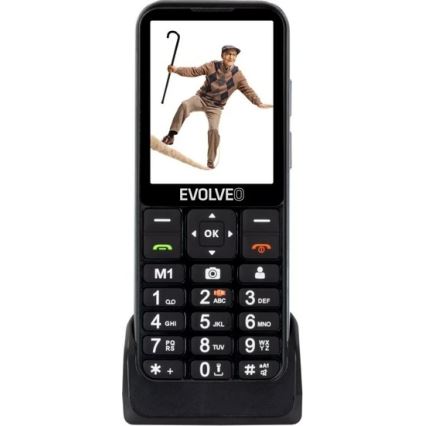 Evolveo - EasyPhone LT 4G, téléphone portable pour seniors, noir