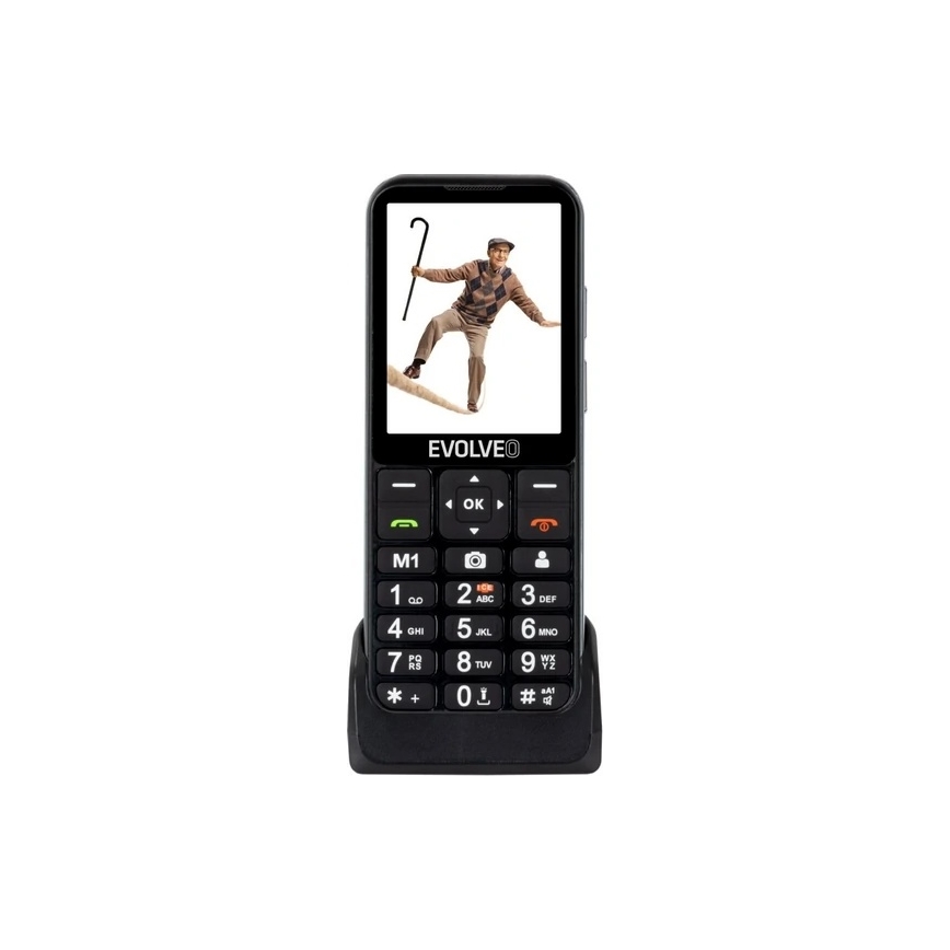 Evolveo - EasyPhone LT 4G, téléphone portable pour seniors, noir