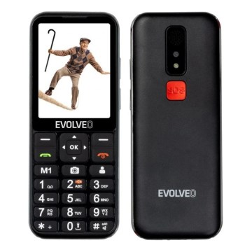 Evolveo - EasyPhone LT, téléphone mobile 4G pour seniors, noir