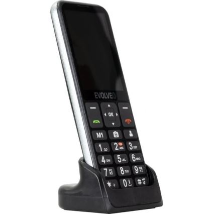 Evolveo - EasyPhone LT, téléphone mobile 4G pour seniors, noir