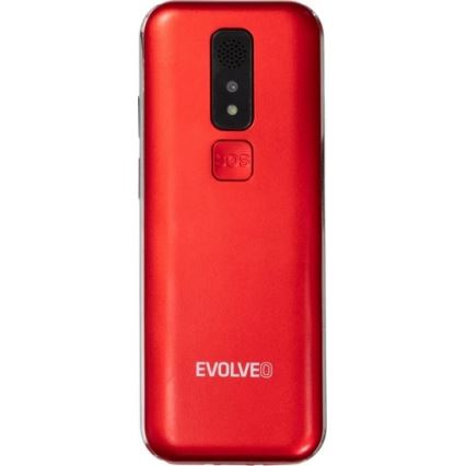 Evolveo - EasyPhone LT, téléphone mobile 4G pour seniors rouge
