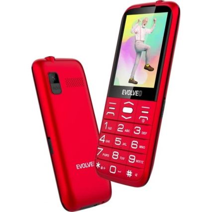 Evolveo - EasyPhone XO, mobiele telefoon voor senioren rood
