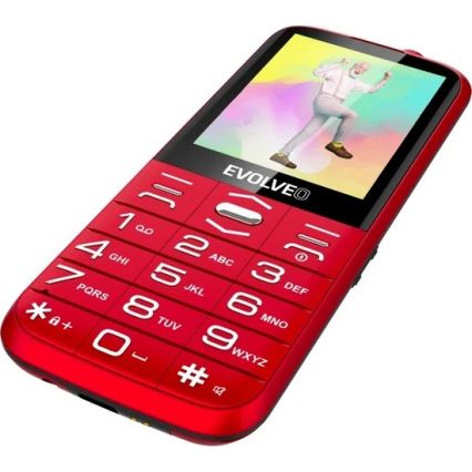 Evolveo - EasyPhone XO téléphone mobile pour seniors rouge