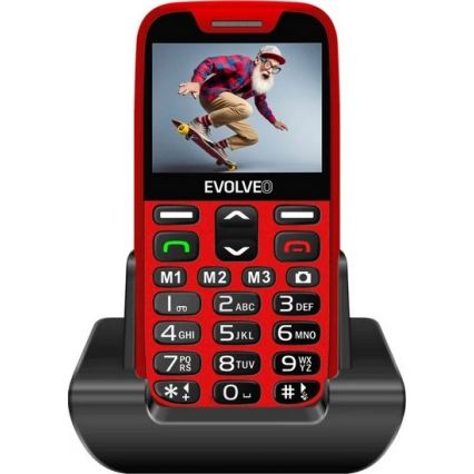 Evolveo - EasyPhone XR 4G mobiele seniorentelefoon, rood