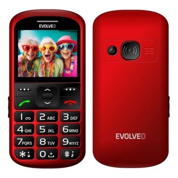 Evolveo - EasyPhone XS, mobiele telefoon voor senioren rood