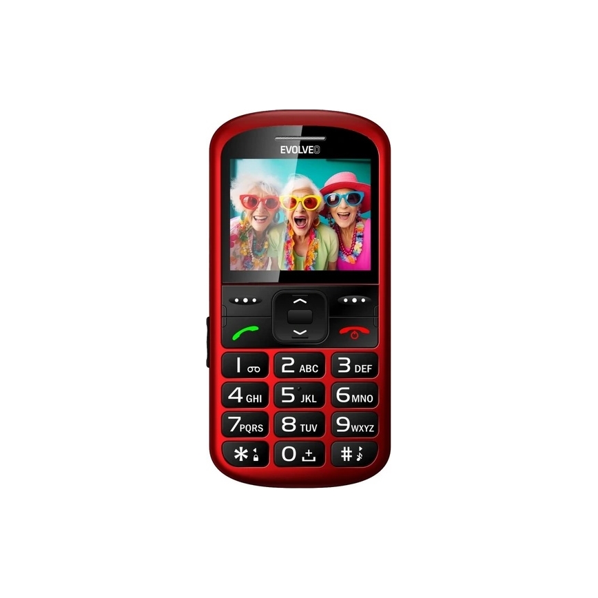 Evolveo - EasyPhone XS mobiele telefoon voor senioren rood