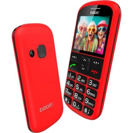 Evolveo - EasyPhone XS mobiele telefoon voor senioren rood