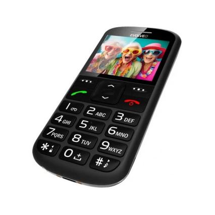 Evolveo - EasyPhone XS mobiele telefoon voor senioren zwart