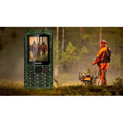 Evolveo - StrongPhone H1, téléphone étanche double SIM camouflage de chasse