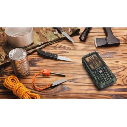 Evolveo - StrongPhone H1, téléphone étanche double SIM camouflage de chasse