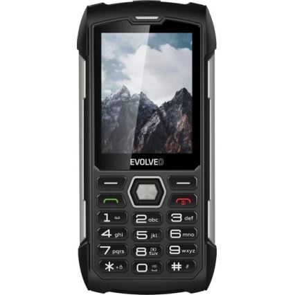 Evolveo - StrongPhone H1, waterdichte Dual SIM-telefoon zwart/zilver