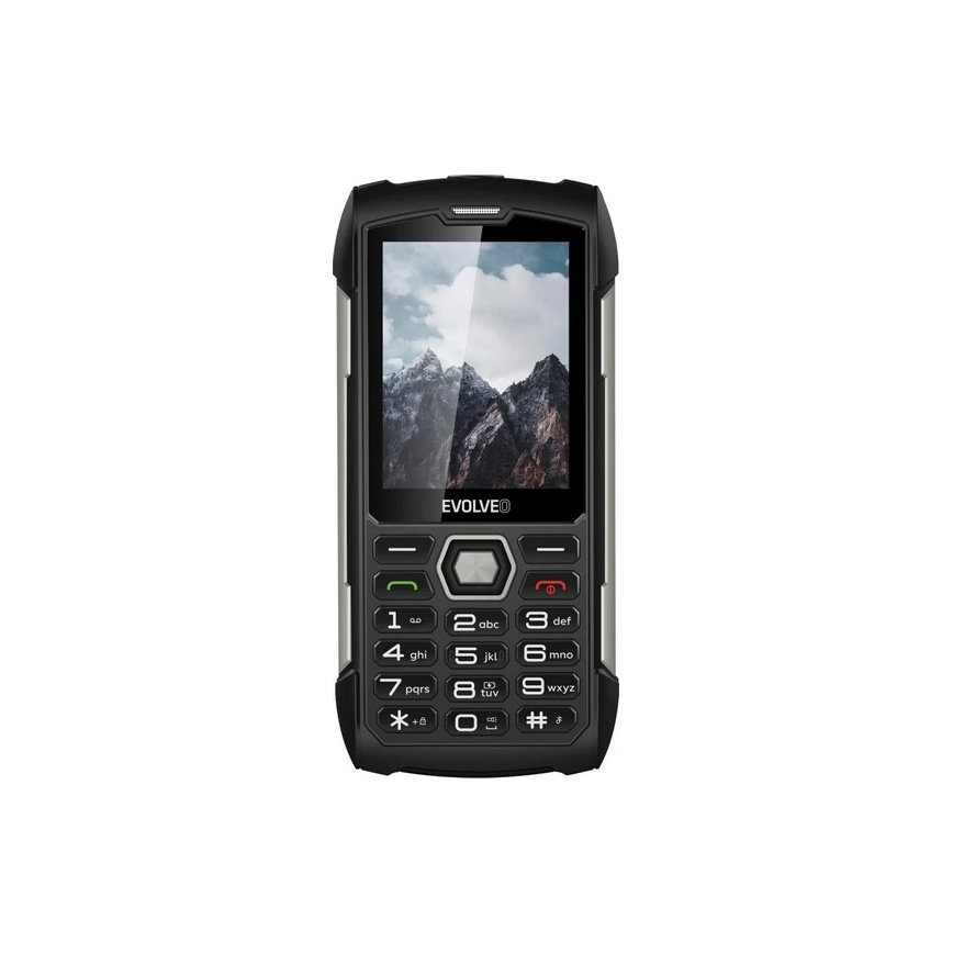 Evolveo - StrongPhone H1, waterdichte Dual SIM-telefoon zwart/zilver