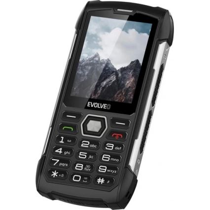 Evolveo - StrongPhone H1, waterdichte Dual SIM-telefoon zwart/zilver