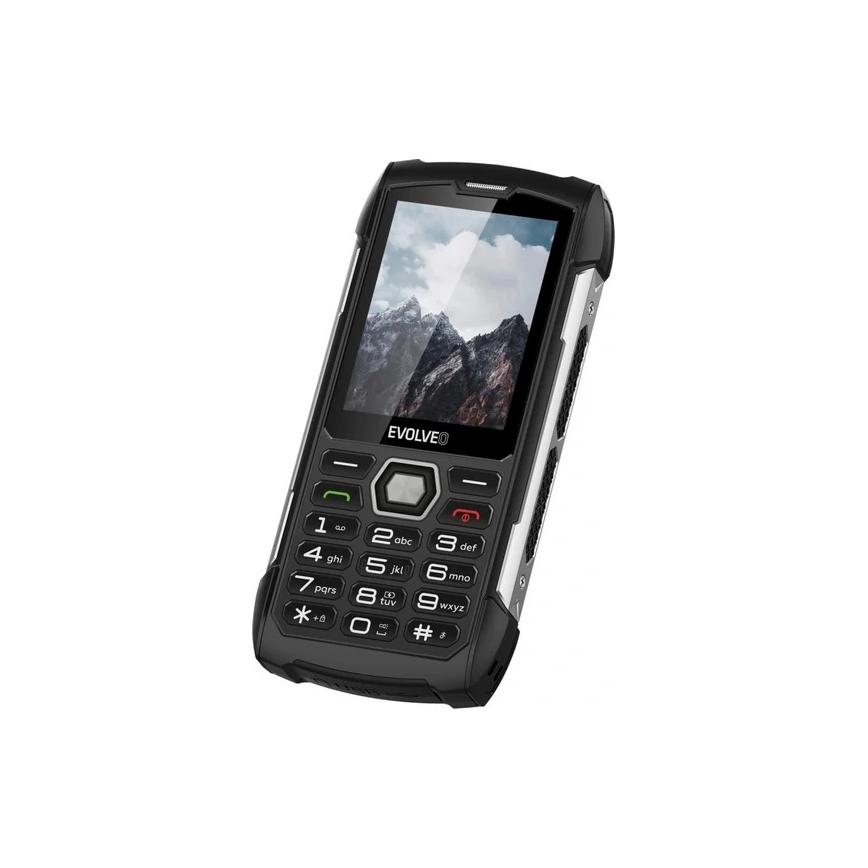 Evolveo - StrongPhone H1, waterdichte Dual SIM-telefoon zwart/zilver