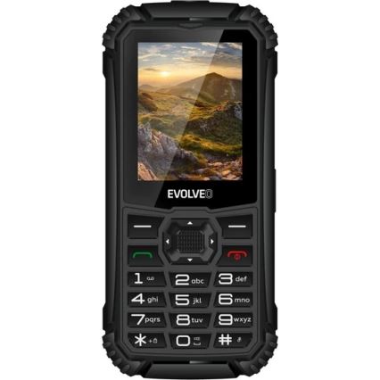 Evolveo - StrongPhone Q1, waterdichte Dual-SIM-telefoon, zwart