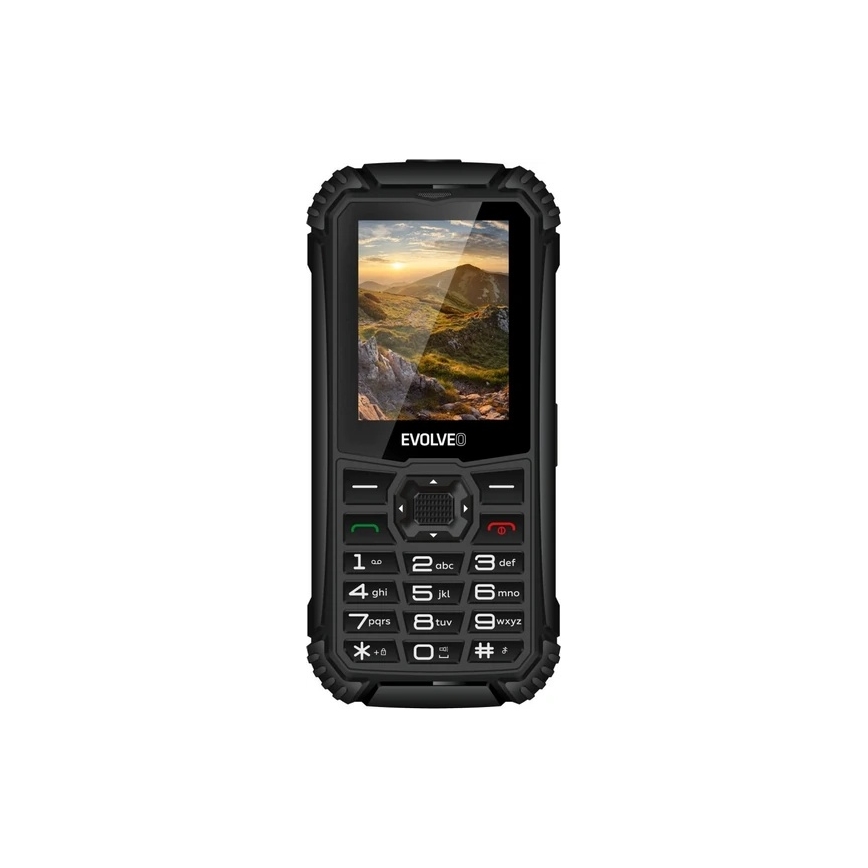 Evolveo - StrongPhone Q1, waterdichte Dual-SIM-telefoon, zwart
