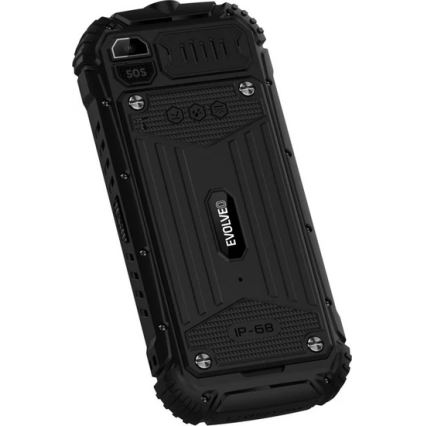 Evolveo - StrongPhone Q1, waterdichte Dual-SIM-telefoon, zwart