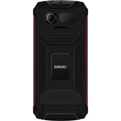 Evolveo - StrongPhone W4, téléphone étanche Double SIM noir/rouge