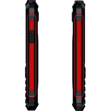 Evolveo - StrongPhone W4, téléphone étanche Double SIM noir/rouge