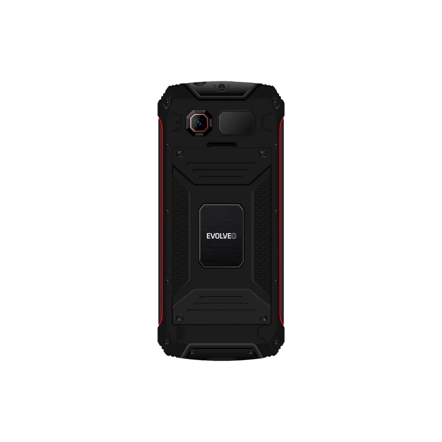 Evolveo - StrongPhone W4, waterdichte Dual SIM-telefoon, zwart/rood