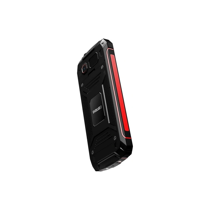 Evolveo - StrongPhone W4, waterdichte Dual SIM-telefoon, zwart/rood