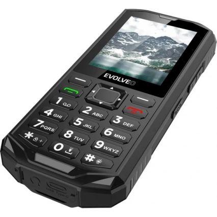 Evolveo - StrongPhone X5, waterdichte Dual-SIM-telefoon, zwart/grijs